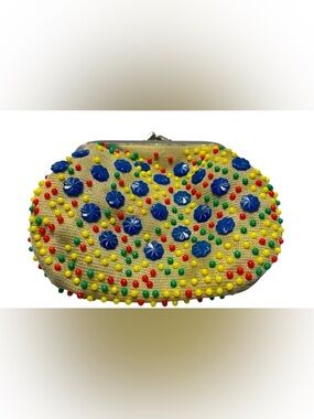 Vintage Beaded Coin Purse Pre Owned